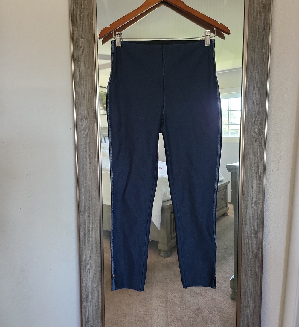 LYSSE Navy High-Waist Stretch Ponte Pants Jeggings